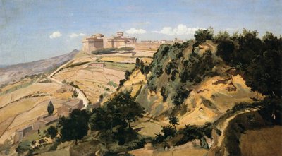 Volterra the Citadel av Jean Baptiste Camille Corot